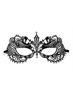 Чёрная маска на глаза Phantom Masquerade Mask