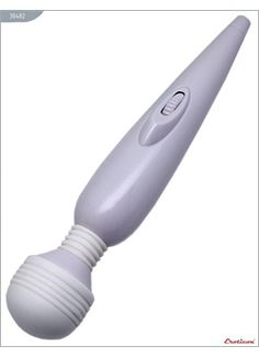 Белый вибромассажёр Mimi Magic Wand - 19,2 см.