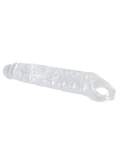 Закрытая насадка на пенис Crystal Skin Penis Sleeve (27,8 см)