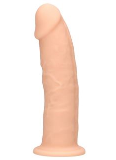 Телесный фаллоимитатор без мошонки RealRock Silicone Dildo Without Balls 6" (15,3 см)