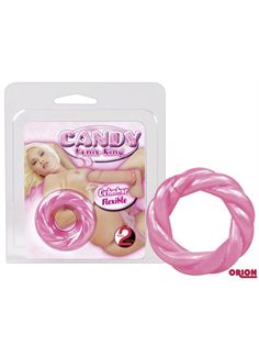Розовое эрекционное кольцо CANDY