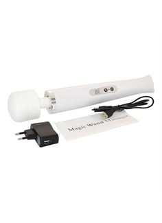 Белый беспроводной вибромассажер Hitachi Magic Wand