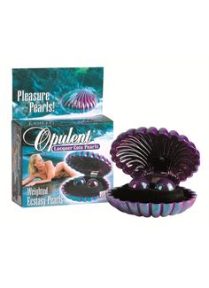 Перламутровые фиолетовые вагинальные шарики Opulent Lacquer Cote Pearls