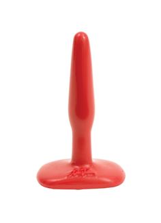 Красная анальная пробка Butt Plug Red Slim Small