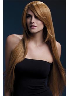 Рыжеватый парик Amber с косой чёлкой