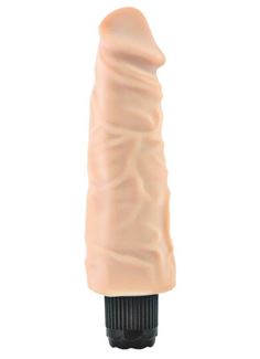 Телесный вибратор-реалистий Mr.Baton Soft №13 - 19 см.