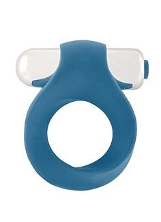 Синее виброкольцо Infinity Single Vibrating Cockring