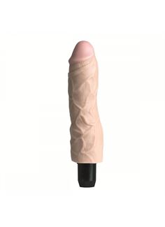 Реалистичный телесный вибратор Ez Bend Stud - 20 см.