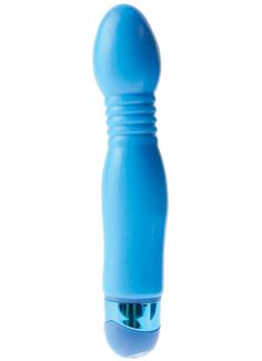 Голубой гибкий вибромассажер Powder Puff Massager (17,1 см)