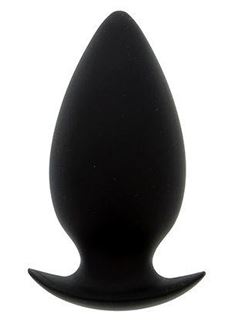 Большая чёрная анальная пробка BOOTYFUL ANAL PLUG LARGE BLACK - 10 см.