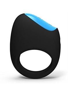 Чёрное перезаряжаемое эрекционное кольцо LIFEGUARD RING VIBE