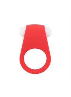 Красное эрекционное кольцо LIT-UP SILICONE STIMU RING 4