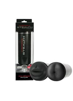 Двусторонний мастурбатор (ротик и попка) CyberSkin Stealth Double Stroker