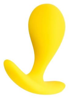 Желтая анальная пробка Blob (5,5 см)