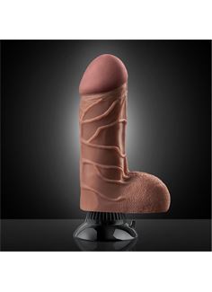 Вибратор Real Feel Deluxe №2 Brown - 22 см. 