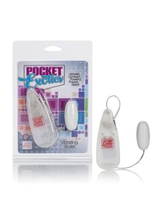 Белое виброяйцо Pocket Exotics Vibrating Bullet