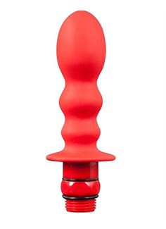 Красная фигурная насадка для душа HYDROBLAST 4INCH BUTTPLUG SHAPE DOUCHE - 10,2 см.