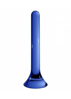 Синий стеклянный стимулятор Tower ручной работы (18 см)