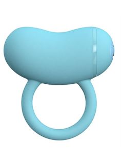 Голубое виброкольцо на пенис ENZO COUPLES RING 
