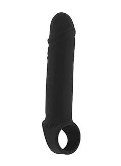 Чёрная удлиняющая насадка Stretchy Penis Extension No.31