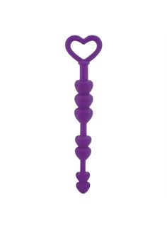 Анальная цепочка фиолетового цвета Lia Love Beads