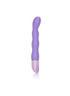 Силиконовый фиолетовый вибратор Lia Magic Wand - 21 см.