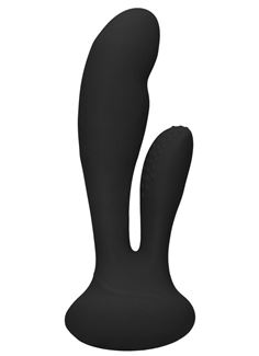 Черный вибратор G-Spot and Clitoral Vibrator Flair (17,5 см)
