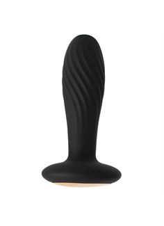 Чёрная анальная пробка Bella Black - 11,3 см.