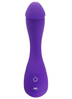 Фиолетовый вибратор Devil Dick (16 см)