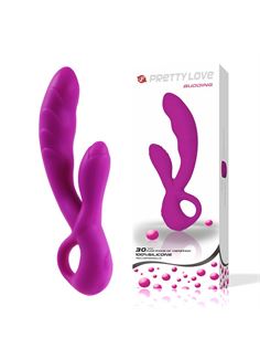 Перезаряжаемый фиолетовый вибратор Audding Pretty Love - 22,5 см.