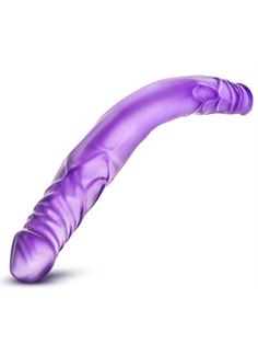 Фиолетовый двусторонний фаллоимитатор B Yours 14" Double Dildo (35 см)