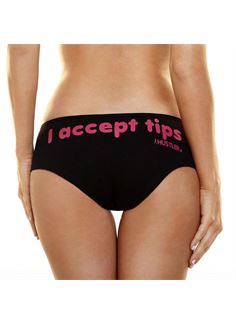 Женские трусики Hustlerс надписью I Accept Tips