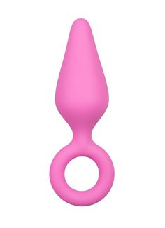 Розовая анальная пробка Pointy Plug (15,5 см)