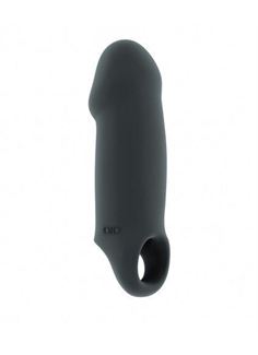 Серая насадка Stretchy Thick Penis Extension No.37 