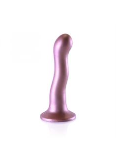 Розовый фаллоимитатор Ouch! Ultra Soft Curvy G-Spot Dildo 7" (18 см)