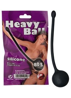 Чёрный вагинальный шарик Heavy Ball