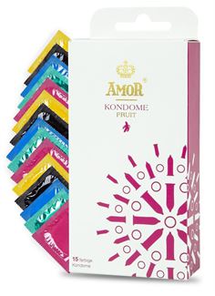 Ароматизированные презервативы AMOR Fruit (15 шт)
