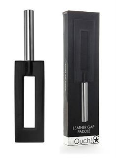 Черная шлёпалка Leather Gap Paddle (35 см)