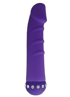 Фиолетовый вибратор SPARKLE SUCCUBI VIBRATING DONG (14,5 см)