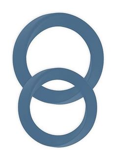 Набор из 2 синих эрекционных колец разного размера Infinity Thin M and L Cockring