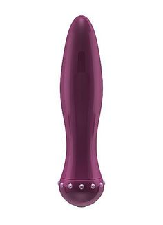 Вибратор-торпеда с кристалликами The Gem Purple - 16,6 см.