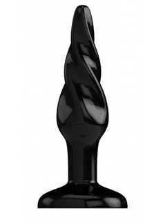Чёрная анальная пробка Butt Plug Rounded 3 Inch (7,6 см)