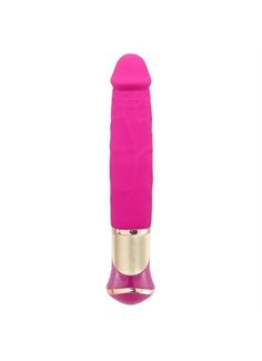 Ярко-розовый вибратор ECSTASY Deluxe Rowdy Dong (21,5 см)