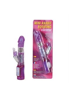 Вибратор MINI RABBIT ROTATION VIBRATOR с ротацией - 13 см. 