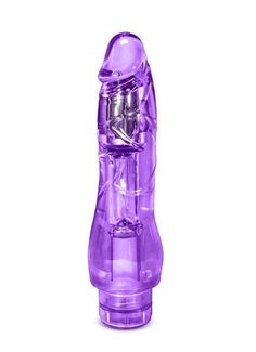 Фиолетовый вибратор реалистик Fantasy Vibe (22,8 см)