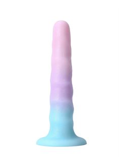 Сиреневый нереалистичный дилдо Unicorn (17 см)