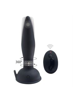 Черный анальный вибростимулятор Remote Control Anal Plug (17,5 см)