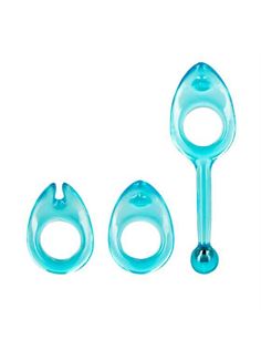 Набор из 3 голубых эрекционных колец Class Rings