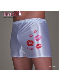 Мужские трусы Kiss Me с принтом в виде поцелуев
