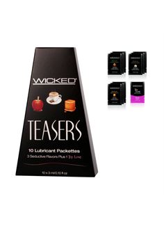 Набор вкусовых лубрикантов Wicked Teasers (10 шт. по 3 мл)